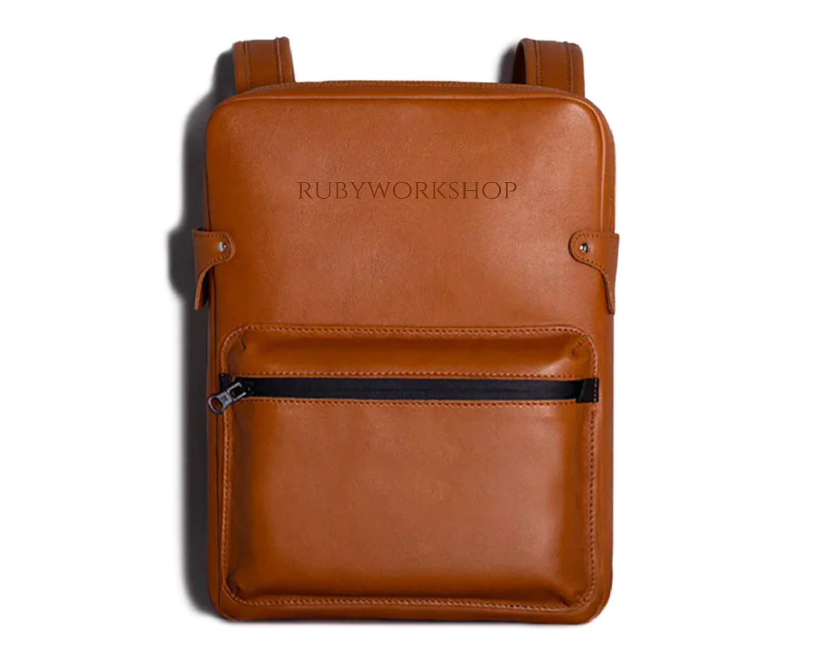 Hudson Slim Graphic Logo Embossed Leather Backpack | Michael Kors